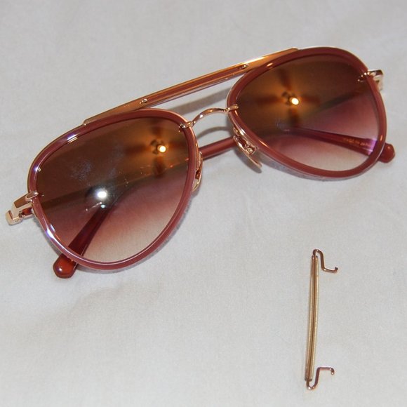 Mr Leight Doheny SL Rosewood Aviator Sunglasses - Picture 4 of 14